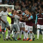 Tempers flare as Manchester United seal second with draw at West Ham