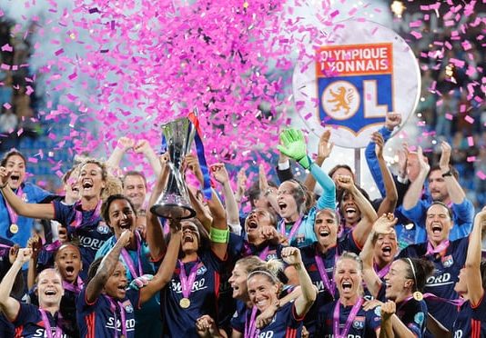 Lyon sweep to Women’s Champions League win over 10-player Wolfsburg